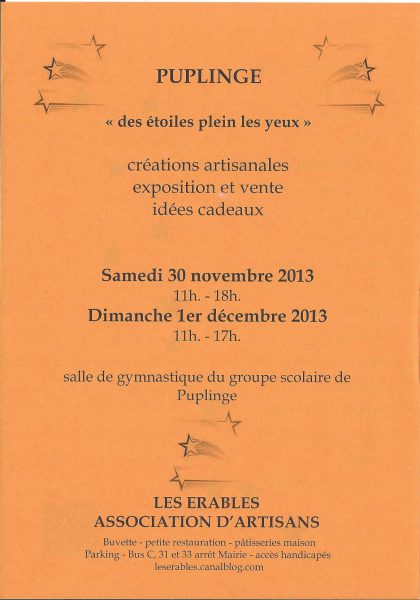 Créations artisanales exposition vente