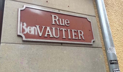 Canaille, la plaque de la rue Vautier, à Carouge