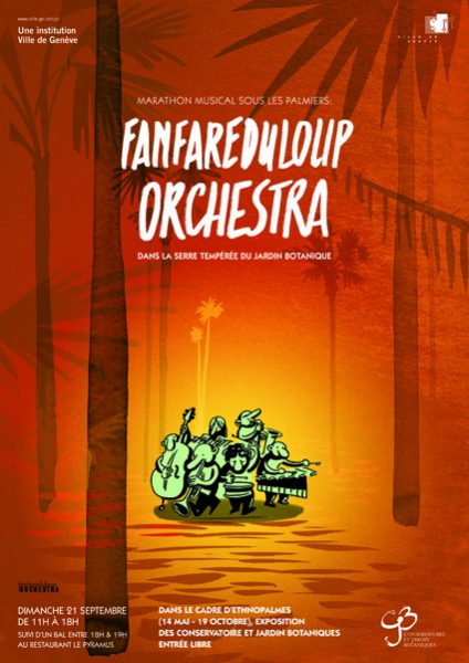 Le Fanfareduloup Orchestra au Jardin botanique de Genève