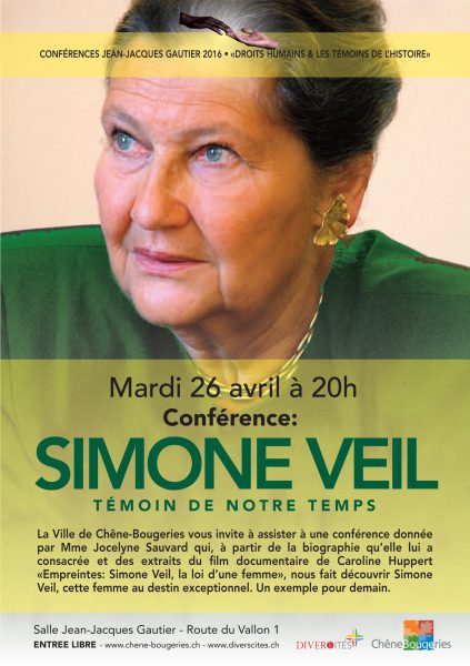 Conférence : Simone Veil, témoin de notre temps