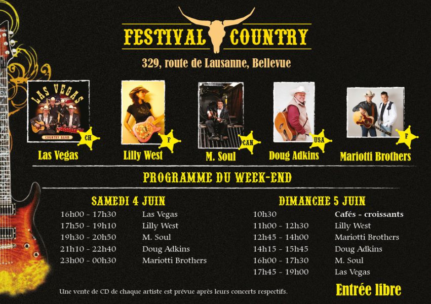 Ce week end genevois sera « Country Music » !