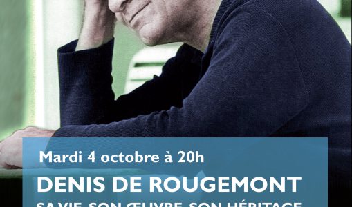 Denis de Rougemont : conférence donnée par M. François Saint-Ouen