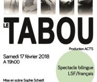 Spectacle bilingue langue des signes / français : Le Tabou