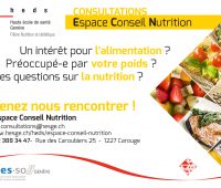 La Haute école de santé de Genève propose des consultations diététique à moindre frais pour tous les publics