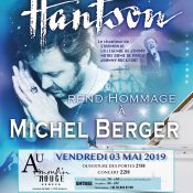 Renaud Hantson en concert hommage à Michel Berger
