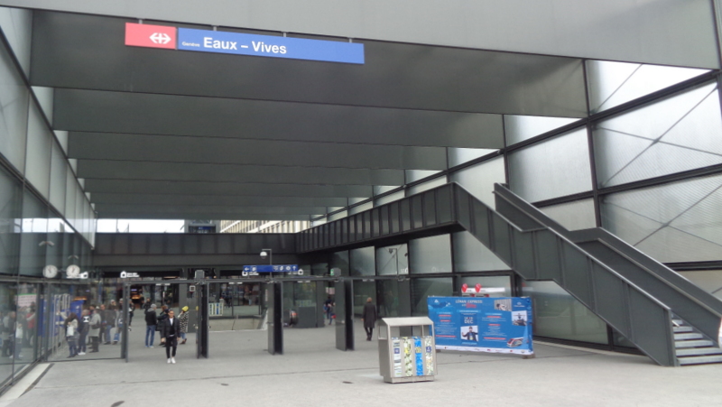 5. E.-V. La gare des Eaux-Vives, très spacieuse, accueillera de nombreux commerces
