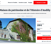Lancement de l’appel aux dons pour la Maison du patrimoine et de l’Histoire d’Andilly