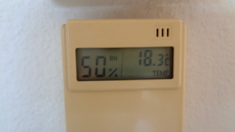 2. La température dans le salon : 18,3° !